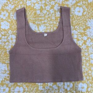 Ribbed crop top
